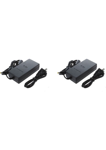 Ps2 2 Için 2x Güç Kablosu Ince Ac Adaptör Şarj Kaynağı (Yurt Dışından)