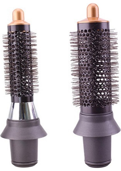 2 Adet Yuvarlak Hacim Verici Fırça ve Saç Kurutma Makinesi Için Adaptör Gevşek Düz Ek Aracı A (Yurt Dışından)
