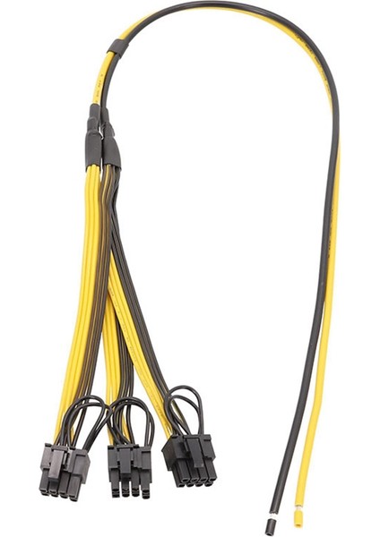 Sagrado 5 Adet Güç Uzatma Kablosu 6 + 2 Pin Kart Hattı 1 Ila 3 6pin + 2pin Adaptör Kablosu 12AWG + 18AWG Madenci Madencilik Için Splitter Tel Btc (Yurt Dışından) modelleri