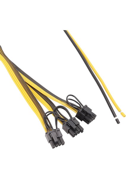 Sagrado 5 Adet Güç Uzatma Kablosu 6 + 2 Pin Kart Hattı 1 Ila 3 6pin + 2pin Adaptör Kablosu 12AWG + 18AWG Madenci Madencilik Için Splitter Tel Btc (Yurt Dışından) indirimleri