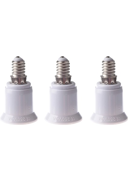 3x E14-E27 LED Işık Lamba Vidalı Ampul Soket Adaptörü Dönüştürücü (Yurt Dışından)