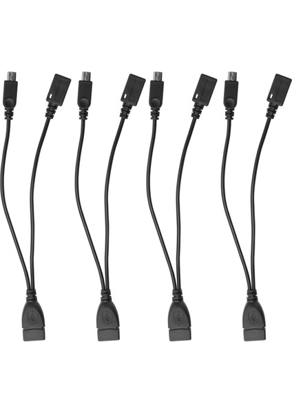Sagrado 4'lü Paket Mini Otg Kablo Adaptörü, Yayın Çubukları Vb. Için 2'si 1 Arada Elektrikli Mikro Usb'den Usb'ye Adaptör (Otg Kablo + Güç Kablosu) (Yurt Dışından) fiyatları