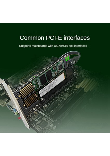 M.2 Nvme Ngff Ssd'den Pcıe X4 X8 X16 Kart Yuvasına Sata Çift Disk Adaptörü Genişletme Kartı Mkey Bkey Kablolamasını (Yurt Dışından) fırsatları