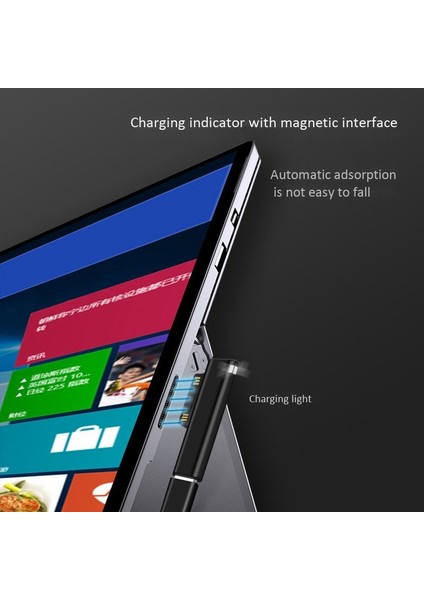 Sagrado Surfacepd Adaptör Kablosu C Dişi Adaptör Adaptörü Hızlı Şarj 15V/3A Manyetik Kafa Pro3/4/5/6/dizüstü/kitap2/1 Için Uygun (Yurt Dışından) fırsatları
