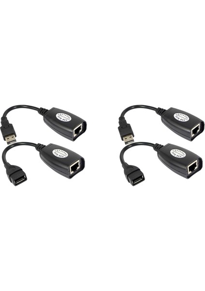 4x Usb'den RJ45 Rj 45 Lan Kablo Uzatma Adaptörü Genişletici Usb'den Ağ Bağlantı Noktası Sinyal Amplifikatörüne (Yurt Dışından)