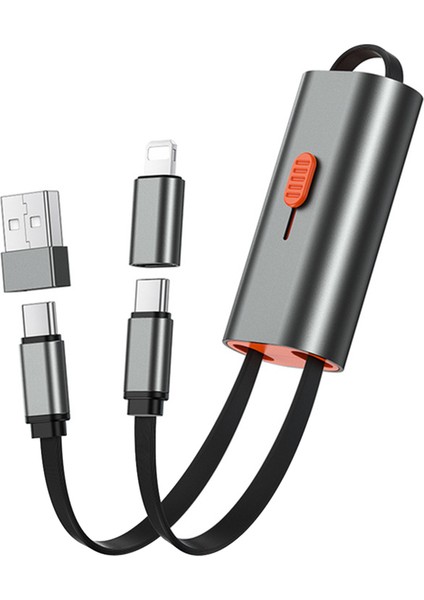 3'ü 1 Arada Hızlı Şarj 60W Cep Telefonu Şarj Kablosu Pro Için C Tipi Otg Adaptörü (Yurt Dışından)