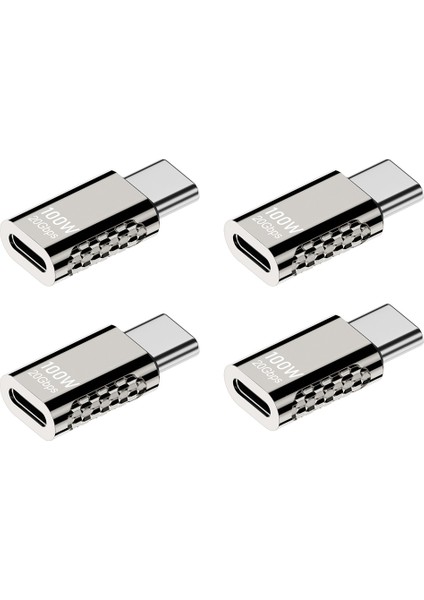 4pcs Tip-C Çok Fonksiyonlu Adaptör Tip-C Dişi - Tip-C Erkek Adaptör 20 Gbps Hızlı Şarj Ses Video Aktarım Adaptörü (Yurt Dışından)