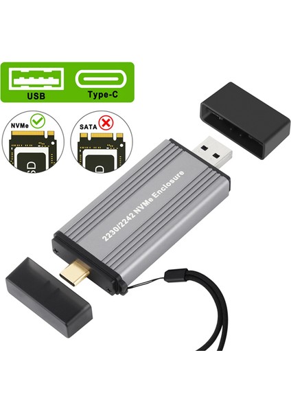 Sagrado Nvme SSD Kutusu M2 Adaptörü Nvme Harici Muhafaza Pcıe Nvme M/m + B Anahtar USB 3.1 10 Gbps 2230 2242 M.2 SSD Kutusunu (Yurt Dışından) fiyatları
