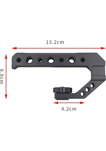 Evrensel Dslr Kamera Rig Üst Kolu 3 Soğuk Ayakkabı Adaptör Dağı LED Işık Mikrofon Metal Kolu Kavrama (Yurt Dışından) fırsatları
