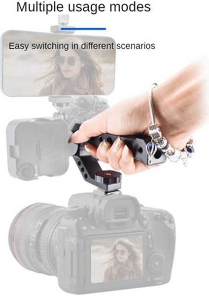 Evrensel Dslr Kamera Rig Üst Kolu 3 Soğuk Ayakkabı Adaptör Dağı LED Işık Mikrofon Metal Kolu Kavrama (Yurt Dışından) indirimleri