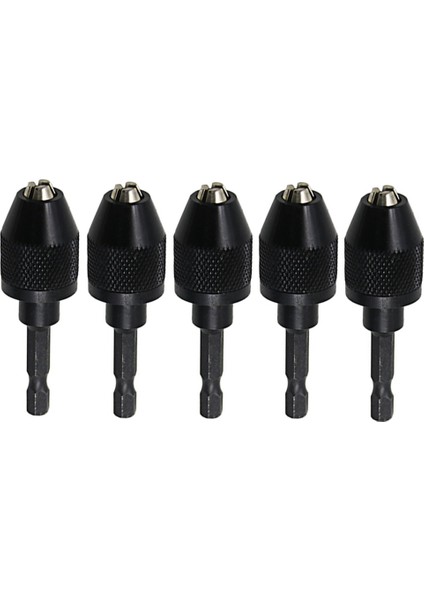 Darbeli Sürücü Için 5 Adet Anahtarsız Matkap Mandreni, Chuck Dönüşüm Adaptörü, 1/4 Inç Hex, Dönüştürücü Akülü Tornavidalar (Yurt Dışından)