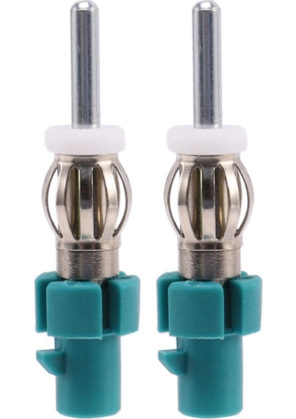 2x Araba Stereo Anten Adaptörü Fm Am Radyo Konektörü - Araba Alıcısı Için Fakra'dan Dın Anten Fişi Dönüştürücüye (Yurt Dışından)