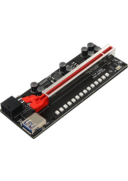 Sagrado 5 Adet Renkli Yükseltici VER12 Pro Pcı-E Pcıe Pcı Express Kart Gpu 1x X16 6pin Sata Adaptör Kablosu Madencilik Yükseltici Video Kartı Için (Yurt Dışından)