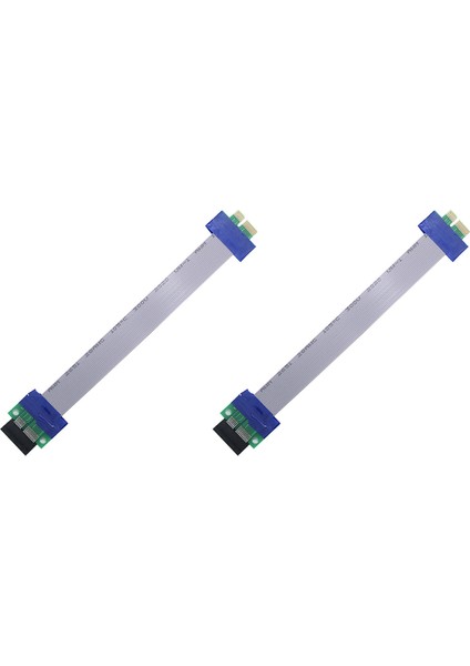 2x Pcı Yükseltici Kart Uzatma Kablosu Pcıe 1x 1x Yuvası Yükseltici Kart Dönüştürücü Genişletici Kablo Adaptörü (Yurt Dışından)