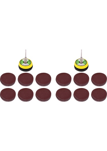 120 Adet Zımpara Kağıdı Taşlama Tekerleği, 50MM Parlatma Pedi Adaptörü, Irmik Taşlama Pedi Grit Kağıdı (Yurt Dışından)