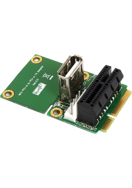 Sagrado Mini Pcı E - Pci Express 1x Yükseltici Kart, USB Arabirim Adaptörü ile 4pin Güç Kaynağı Tam Yüksekliği Yarım Yükseklik (Yurt Dışından)