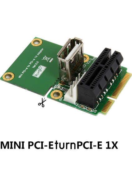Sagrado Mini Pcı E - Pci Express 1x Yükseltici Kart, USB Arabirim Adaptörü ile 4pin Güç Kaynağı Tam Yüksekliği Yarım Yükseklik (Yurt Dışından) modelleri