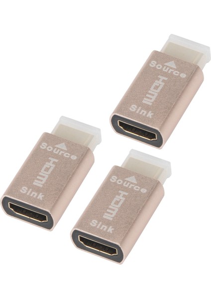 3x Kilit Ekranı Sinyal Tutucu Kvm Hdmı2.0 Sanal Adaptör Edıd Ddc Fişi Ekran Emülatörü Için 3840X2160'A Kadar (Yurt Dışından)