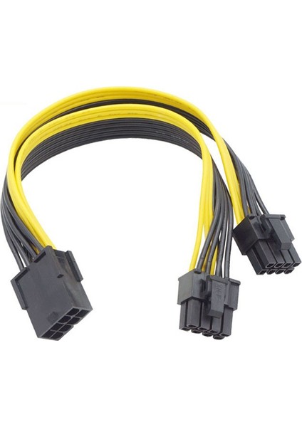 Sagrado 5 Adet Pcı-E 8pin Güç Kaynağı Splitter Kablosu Gpu 8 P Dişi Çift 6 + 2 P Erkek Grafik Kartı Güç Kablosu Adaptör Kablosu (Yurt Dışından)