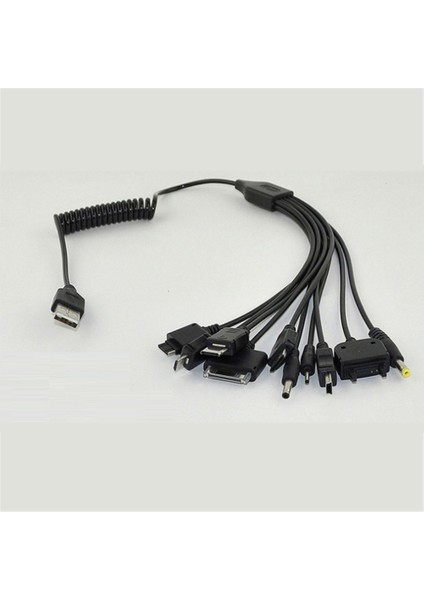 Sagrado 5 Adet Çok Pinli Kablo Şarj Cihazı USB Adaptör Kablosu Veri Kablosu Kablosu 10 In 1 Çok Fonksiyonlu USB Veri Aktarım Kablosu Evrensel (Yurt Dışından) modelleri