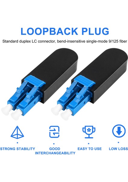 Sagrado 2'li Paket Tek Modlu Lc/upc Fiber Optik Geri Döngü Adaptör Kablosu, Test Uygulamaları Için Tek Modlu 9/125 Test Fişi (Yurt Dışından) indirimleri