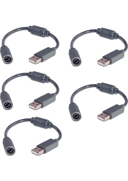Sagrado 5 Adet USB Dönüştürücü Kablosu 360 Dönüştürücü Adaptör Kablolu Denetleyici Pc USB Bağlantı Noktası Kablosu Pc Için USB Bağlantı Noktası Bağlantısı (Yurt Dışından)