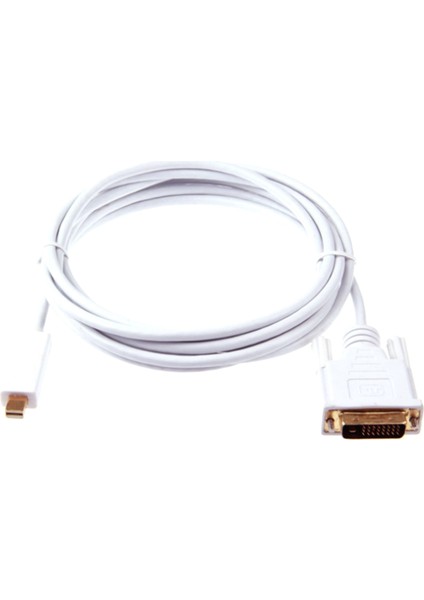Sagrado -Dönüştürücü Ekran Portu Dp Erkek - DVI Erkek Adaptör Kablosu Beyaz 6ft 1.8m Paket 1 Multimedya Zc5 Için (Yurt Dışından)