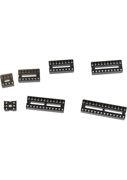 Dıp Ic Çip Soket Adaptörü 2.54MM Pitch Çift Sıralı Düz Pim Çip Konektörü 6, 8, 14, 16, 18, 20, 24, 28 Pim 66 Adet (Yurt Dışından) fiyatları