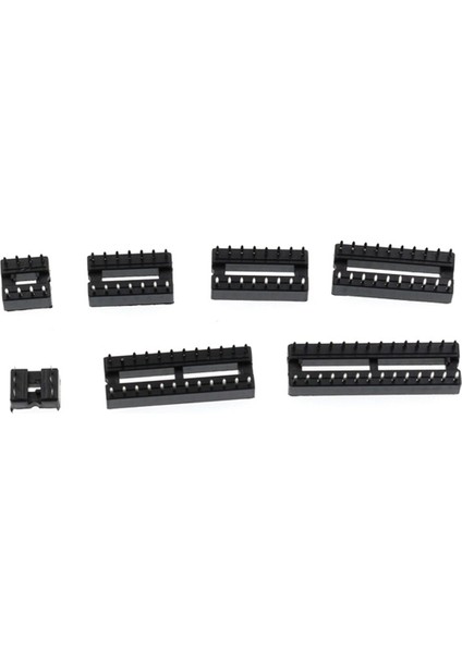 Dıp Ic Çip Soket Adaptörü 2.54MM Pitch Çift Sıralı Düz Pim Çip Konektörü 6, 8, 14, 16, 18, 20, 24, 28 Pim 66 Adet (Yurt Dışından) modelleri