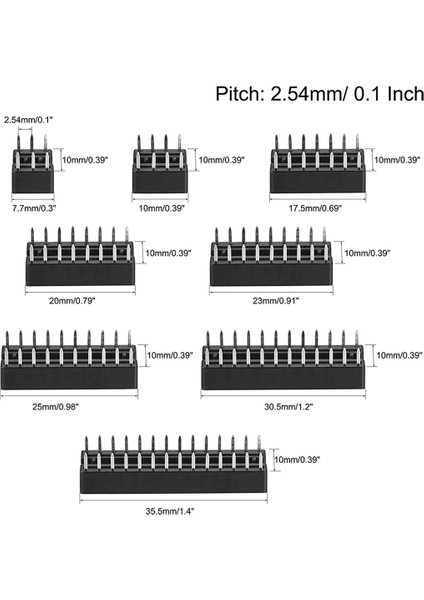 Dıp Ic Çip Soket Adaptörü 2.54MM Pitch Çift Sıralı Düz Pim Çip Konektörü 6, 8, 14, 16, 18, 20, 24, 28 Pim 66 Adet (Yurt Dışından) fırsatları