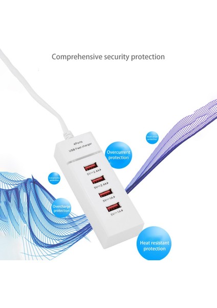 Sagrado 5usb Şarj Istasyonu Adaptörü Dikey Şarj Istasyonu Tak ve Çalıştır Ofis Ev Için 3A Pd Hızlı Şarj (Abd Tak)Siyah (Yurt Dışından) modelleri