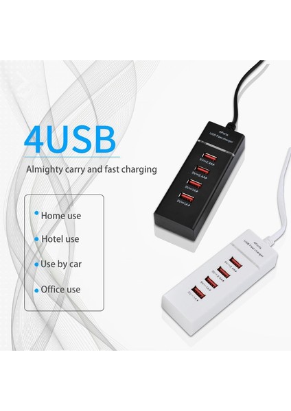 Sagrado 5usb Şarj Istasyonu Adaptörü Dikey Şarj Istasyonu Tak ve Çalıştır Ofis Ev Için 3A Pd Hızlı Şarj (Abd Tak)Siyah (Yurt Dışından) fırsatları