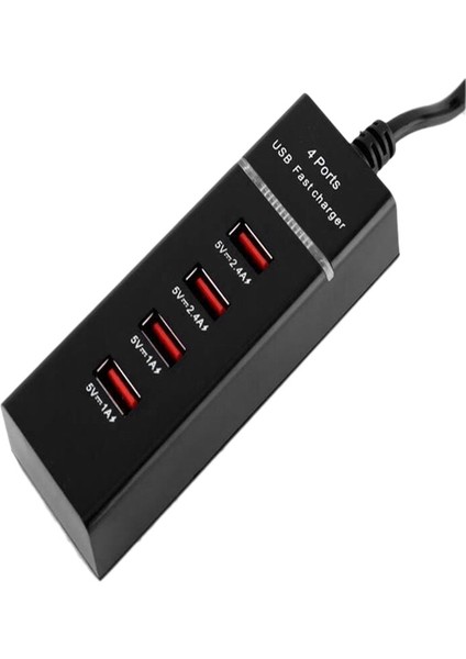 Sagrado 5usb Şarj Istasyonu Adaptörü Dikey Şarj Istasyonu Tak ve Çalıştır Ofis Ev Için 3A Pd Hızlı Şarj (Abd Tak)Siyah (Yurt Dışından) indirimleri