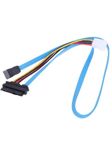 Sagrado 10 Adet Sata Kablosu Sas 29PIN + 4pın Erkek Kadın Güç Adaptörü Seri Sata Ata Kablosu Sabit Disk Veri Kablosu 70 cm (Yurt Dışından) fırsatları