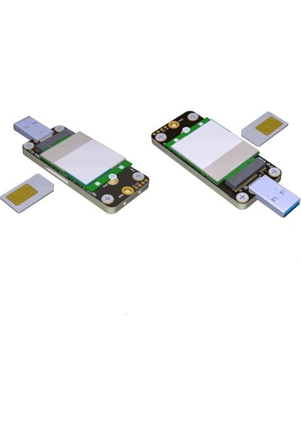Sagrado M.2 Ngff Anahtar B - Çift Yuvalı USB 3.0 Adaptör Kartı, Wwan Modülü Adaptör Testi Için 4g/5g/lte Modülünü (Yurt Dışından)