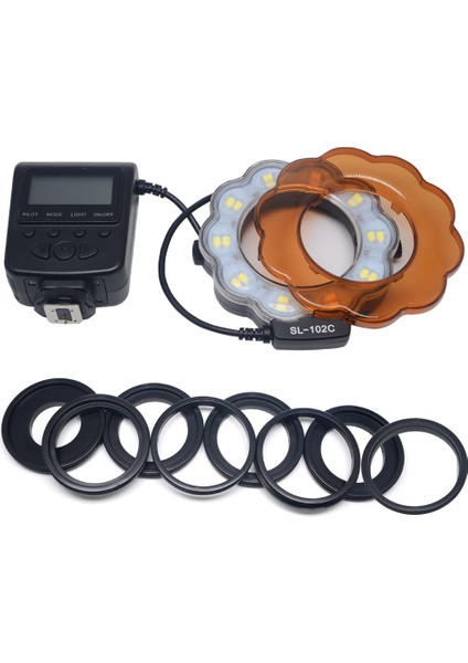 Sagrado 5d Mark Iı 7d 10D Için D5100 D3100 Serisi Için Adaptör Halkalı Makro LED Halka Işık Halkası Flaş (Yurt Dışından)