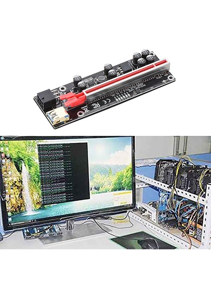Sagrado Adet Pcı-E Yükseltici Grafik Kartı Uzatma Kablosu Pcı-E 1x Ila 16X Tek Bağlantı Noktalı Usb3.0 Adaptör Genişletme Kartı Btc Madencilik Için (Yurt Dışından) modelleri