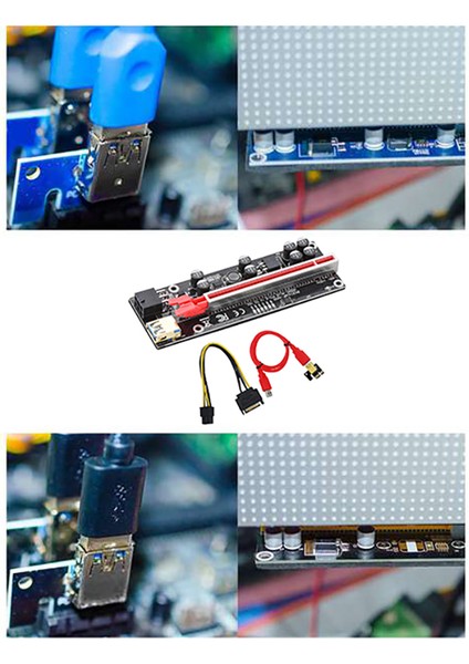 Sagrado Adet Pcı-E Yükseltici Grafik Kartı Uzatma Kablosu Pcı-E 1x Ila 16X Tek Bağlantı Noktalı Usb3.0 Adaptör Genişletme Kartı Btc Madencilik Için (Yurt Dışından) fırsatları