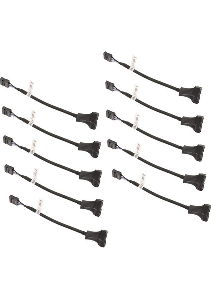 Sagrado 10 Adet 20 Pin Erkek Usb3.0 Ila 9 Pin Dişi Usb2.0 Başlık Anakart Kablo Adaptörü Dönüşüm Teli Pc Için (Yurt Dışından) fırsatları