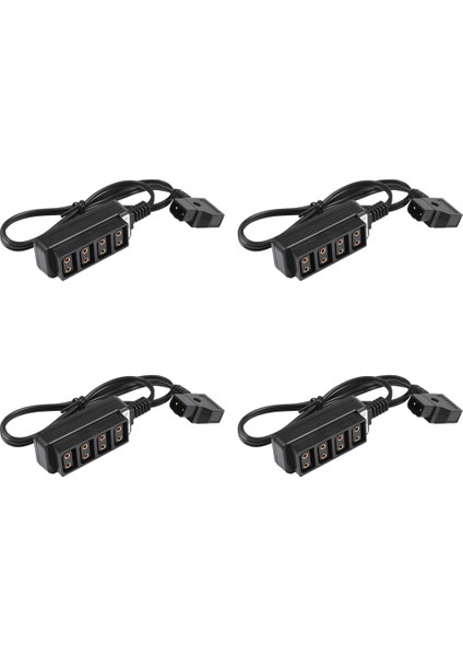 4x Erkek D-Tap B Tipi Güç Dtap Dokunun 4 Kadın P-Tap Ptap Hub Adaptörü Elektrik Splitter Fotoğrafçılık Için Güç (Yurt Dışından)
