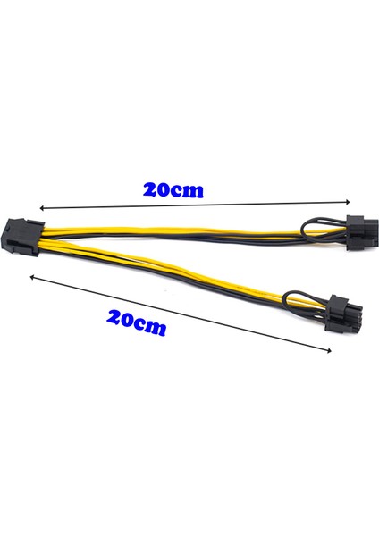 Sagrado 10 Adet/grup Eps Cpu 12 V 8 Pin Çift 8 (6 + 2) Pin Pcıe Adaptör Güç Uzatma Kablosu Madencilik Kartı Için 20 cm (Yurt Dışından) fırsatları