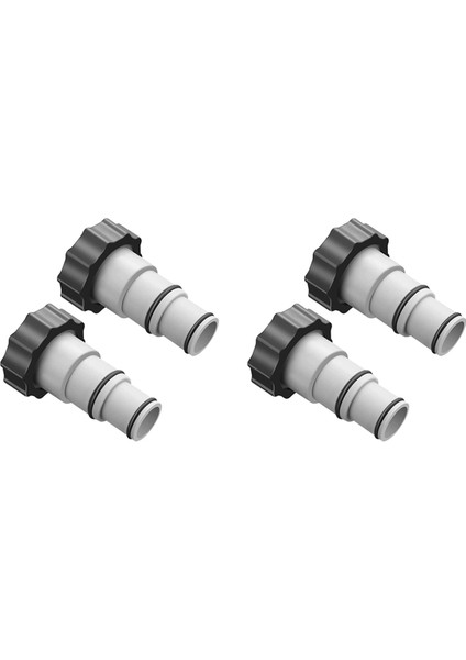 Yer Üstü Yüzme Havuzu Için 4 Adet Yedek Hortum Adaptörü, Dişli Pompalar Için 1.5 Ila 1.25 Inç Hortum Adaptörü (Yurt Dışından)