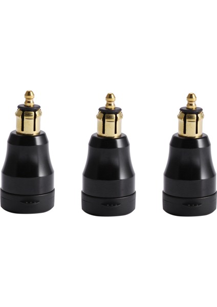 Siyah Için USB Tip-C Bağlantı Noktalı 12V/24V Qc3.0 Güç Adaptörü ile 3x Motosiklet Su Geçirmez Hızlı Şarj Cihazı (Yurt Dışından)