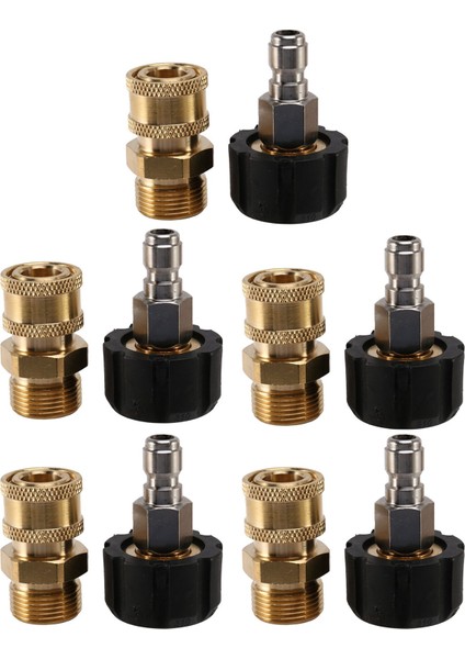 5x Basınçlı Yıkama Makinesi Adaptör Seti M22 - 1/4 Inç Hızlı Bağlantı Kiti, M22 14MM - 1/4 Inç Hızlı Bağlantı Kiti (Yurt Dışından)