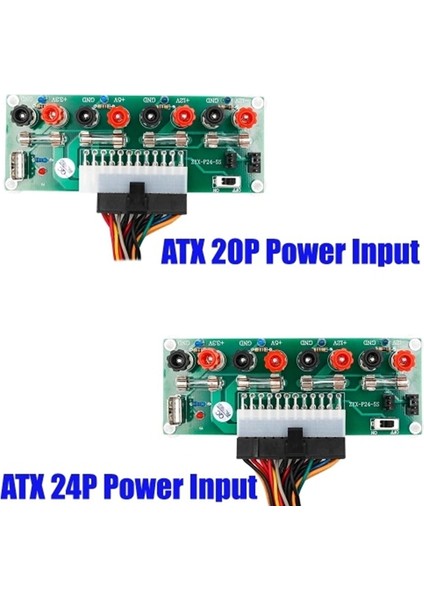Sagrado 20/24 Pin Atx Masaüstü Bilgisayar Güç Kesme Adaptörü Güç Kaynağı Dönüştürücü Kartı (Yurt Dışından) modelleri