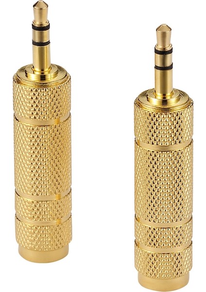 100 Adet 6.35MM Dişi Fiş 3.5mm Erkek Konnektör Kulaklık Amplifikatör Ses Adaptörü Mikrofon Aux 6.3 3.5mm Dönüştürücü (Yurt Dışından)