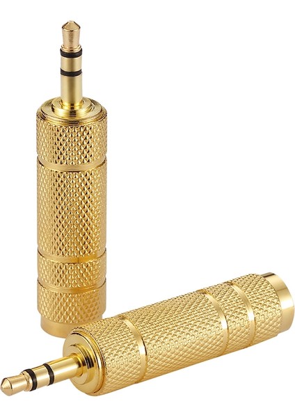 100 Adet 6.35MM Dişi Fiş 3.5mm Erkek Konnektör Kulaklık Amplifikatör Ses Adaptörü Mikrofon Aux 6.3 3.5mm Dönüştürücü (Yurt Dışından)