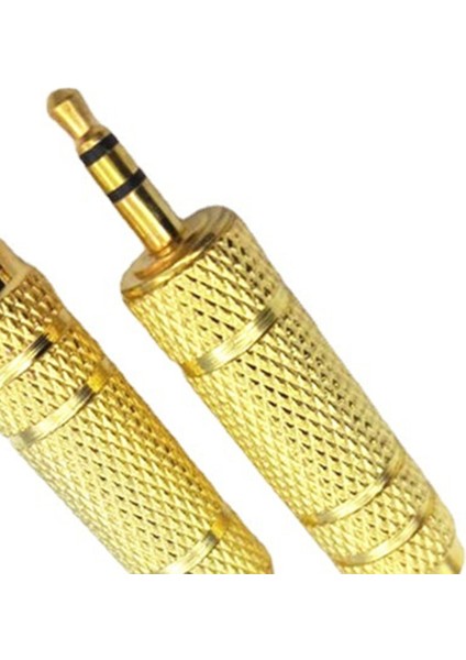 100 Adet 6.35MM Dişi Fiş 3.5mm Erkek Konnektör Kulaklık Amplifikatör Ses Adaptörü Mikrofon Aux 6.3 3.5mm Dönüştürücü (Yurt Dışından)