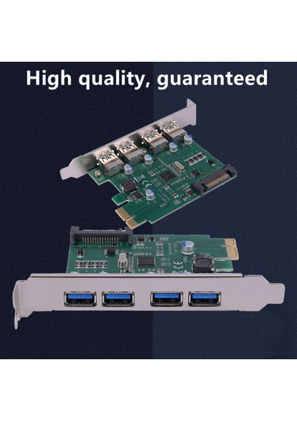 Sagrado SRAPCI033 Genişletme Kartı, 4 Bağlantı Noktalı Pci-E - USB 3.0 Adaptör Kartı, USB Çalışırken Takma Işlevini , Windows Sistemini (Yurt Dışından) indirimleri