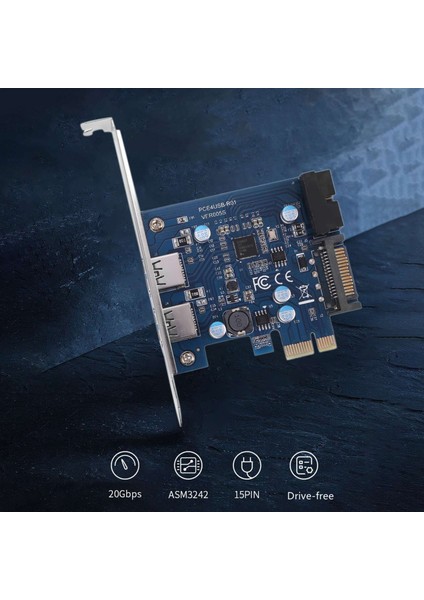 Sagrado SRAPCI019 Adaptör Kartı, Sata Powered Usb3.0 Genişletme Kartı Windows 7, Xp, Vista ve Diğer Işletim Sistemlerini (Yurt Dışından) fiyatları